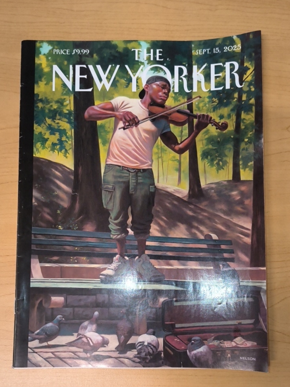 The New Yorker Magazine Kadir Nelson’s “The Soloist”:Sept 15, 2025